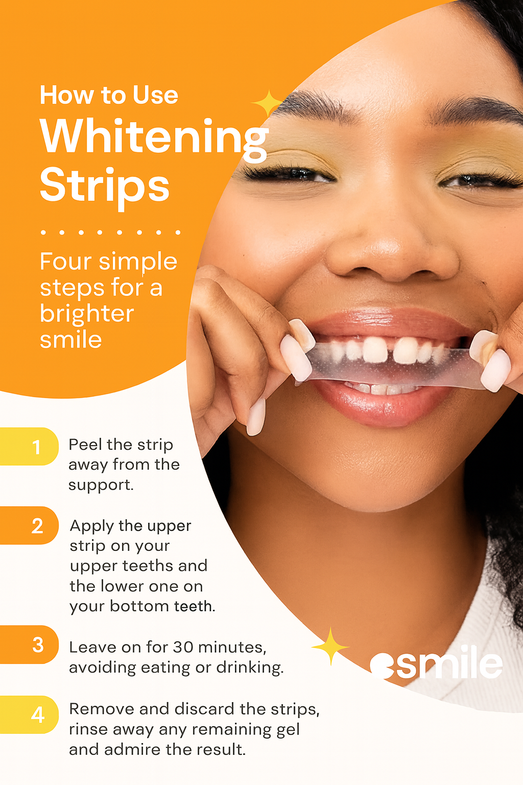 Mango-Teeth Whitening Strips – Fast, Safe & Professional At-Home Whitening (14 Strips)